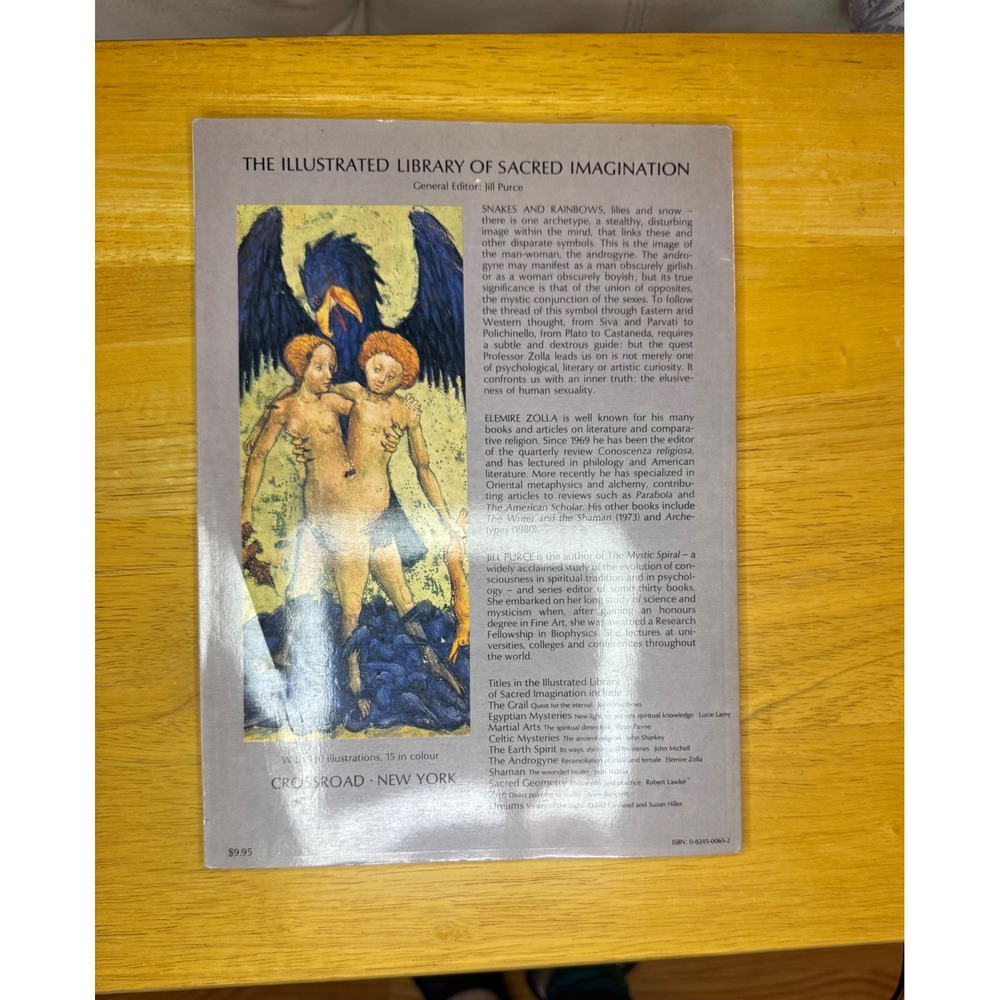 The Androgyne by Elemiere Zolla Illustrated Book Reconciliation Male Female 1981 - Picture 9 of 10